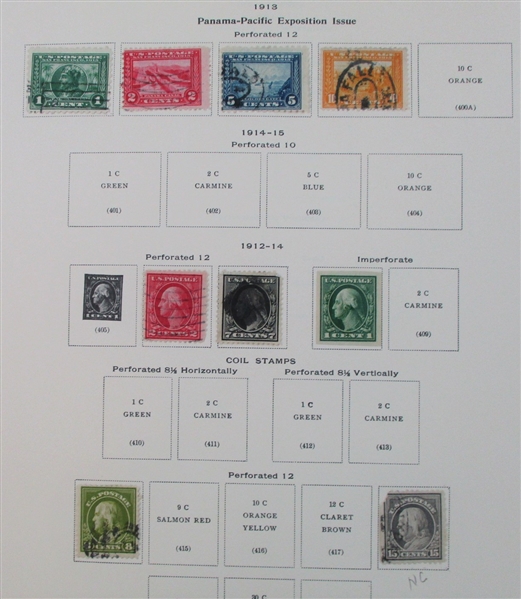 USA Collection on Scott National Pages to 1928 (SCV $2500+)