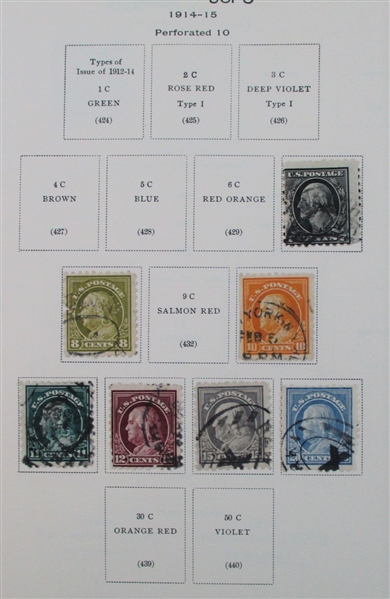 USA Collection on Scott National Pages to 1928 (SCV $2500+)