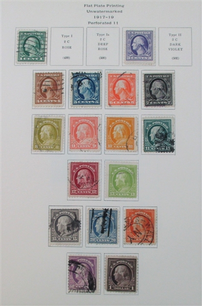 USA Collection on Scott National Pages to 1928 (SCV $2500+)