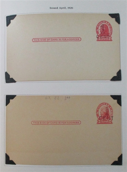 USA Postal Card Collection into the 1980's (Est $200-250)