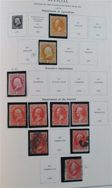 USA Back of Book Collection in Scott Album (Est $1500-2000)