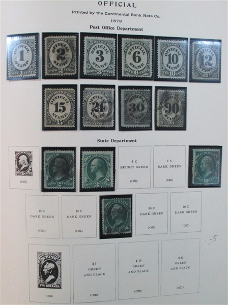 USA Back of Book Collection in Scott Album (Est $1500-2000)