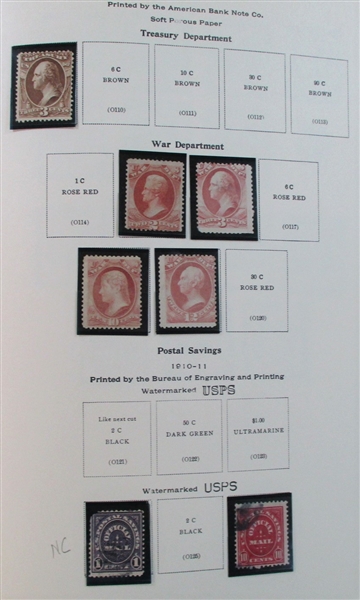 USA Back of Book Collection in Scott Album (Est $1500-2000)