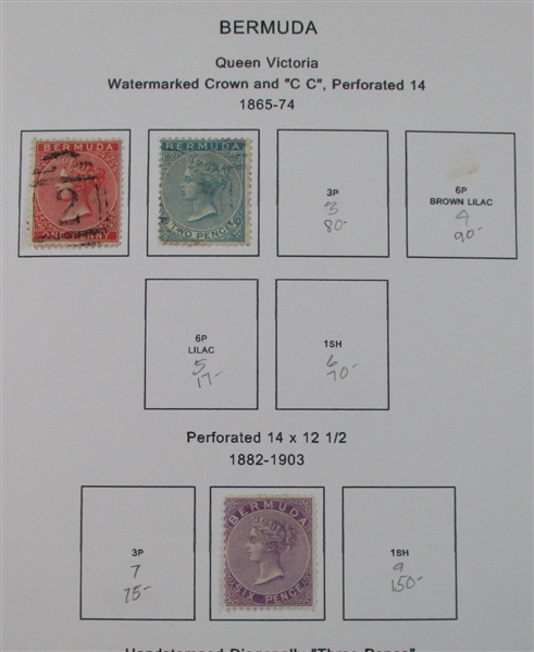 Bermuda Mint/Used Collection on Homemade Pages to 2002 (Est $150-200)
