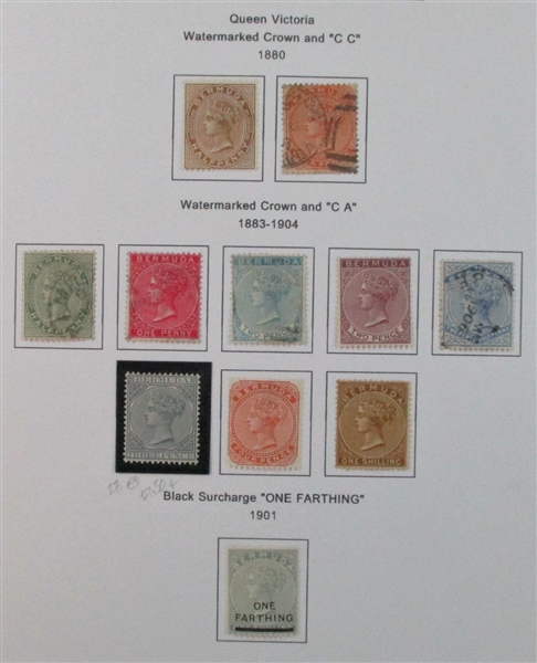 Bermuda Mint/Used Collection on Homemade Pages to 2002 (Est $150-200)