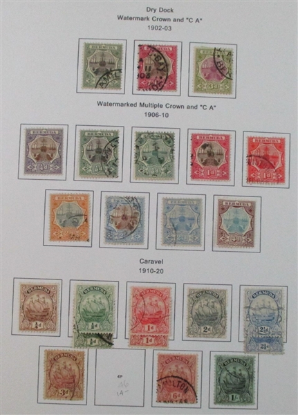 Bermuda Mint/Used Collection on Homemade Pages to 2002 (Est $150-200)