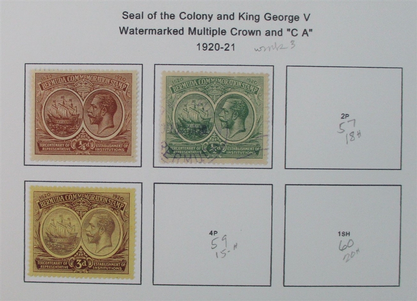 Bermuda Mint/Used Collection on Homemade Pages to 2002 (Est $150-200)