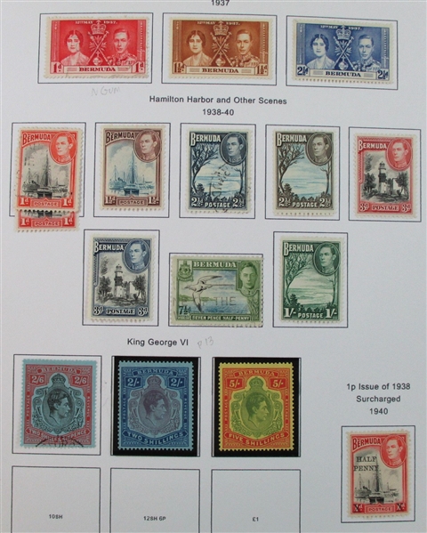 Bermuda Mint/Used Collection on Homemade Pages to 2002 (Est $150-200)