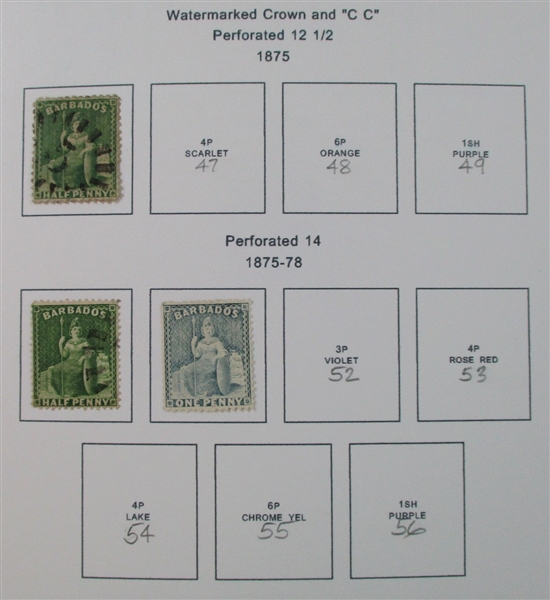 Barbados Mint/Used Collection on Homemade Pages to 1990's (Est $100-150)