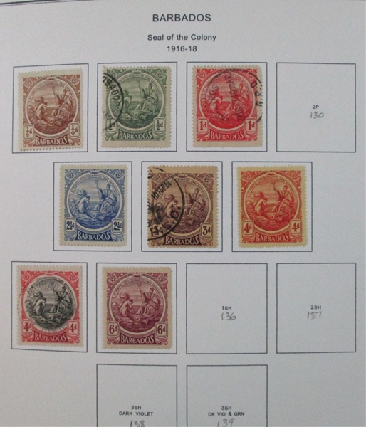 Barbados Mint/Used Collection on Homemade Pages to 1990's (Est $100-150)