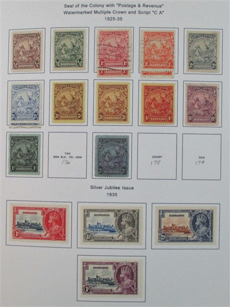 Barbados Mint/Used Collection on Homemade Pages to 1990's (Est $100-150)