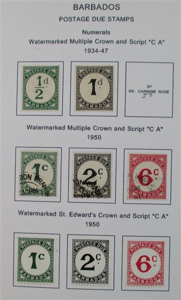 Barbados Mint/Used Collection on Homemade Pages to 1990's (Est $100-150)