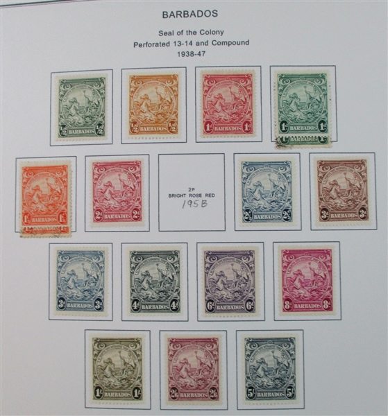 Barbados Mint/Used Collection on Homemade Pages to 1990's (Est $100-150)