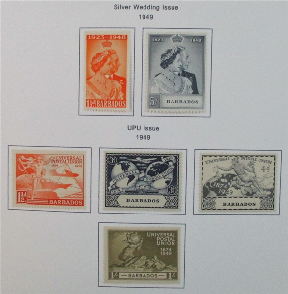 Barbados Mint/Used Collection on Homemade Pages to 1990's (Est $100-150)