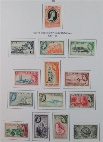 Barbados Mint/Used Collection on Homemade Pages to 1990's (Est $100-150)