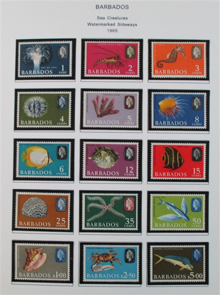 Barbados Mint/Used Collection on Homemade Pages to 1990's (Est $100-150)