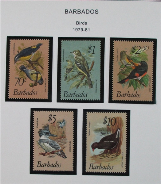 Barbados Mint/Used Collection on Homemade Pages to 1990's (Est $100-150)