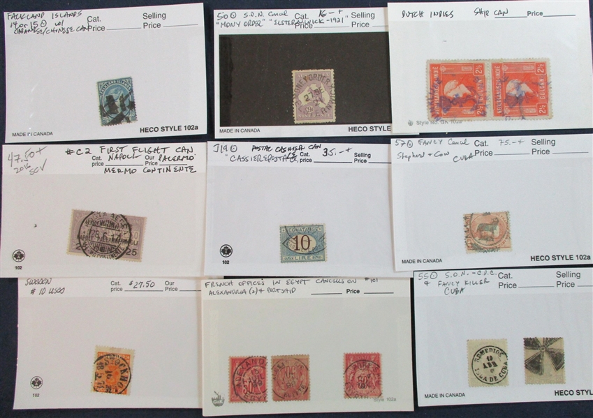 Foreign Cancels - Large Accumulation (Est $250-350)