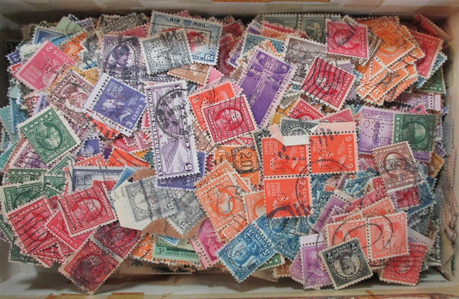 USA Perf-In Accumulation in a Cigar Box (Est $90-120)
