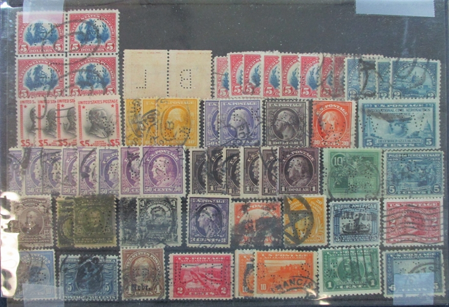 USA Perf-In Accumulation in a Cigar Box (Est $90-120)