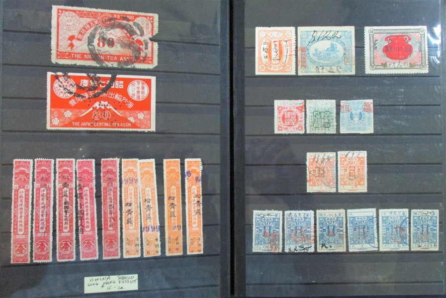 Japan Revenues + More Filling a Stockbook (Est $300-500)
