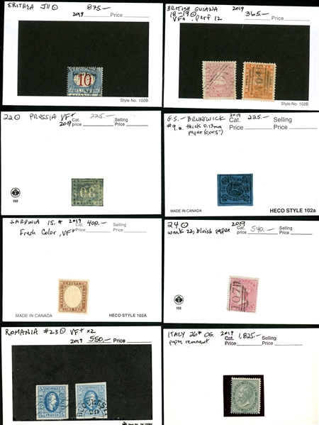 Foreign Group of High Catalog Stamps (Est $100-500)