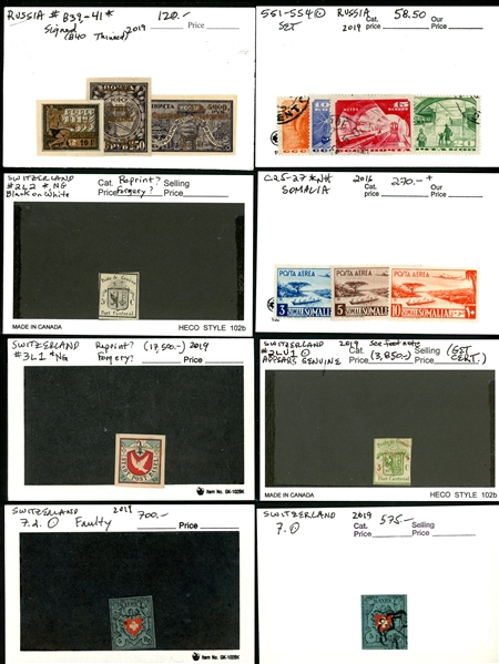 Foreign Group of High Catalog Stamps (Est $100-500)