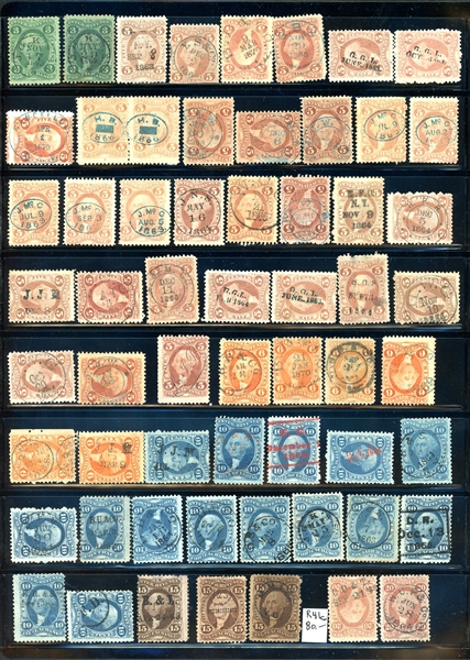 USA Revenue Stamps with SON Cancels (Est $200-300)