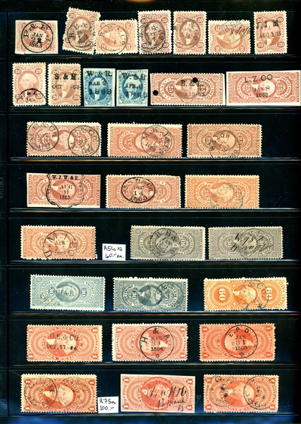 USA Revenue Stamps with SON Cancels (Est $200-300)