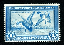USA Scott RW1 MNH F-VF, 1934 Federal Hunting Stamp (SCV $775)