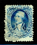 USA Scott 72 Used, Avg-Fine, 90¢ Washington (SCV $625)