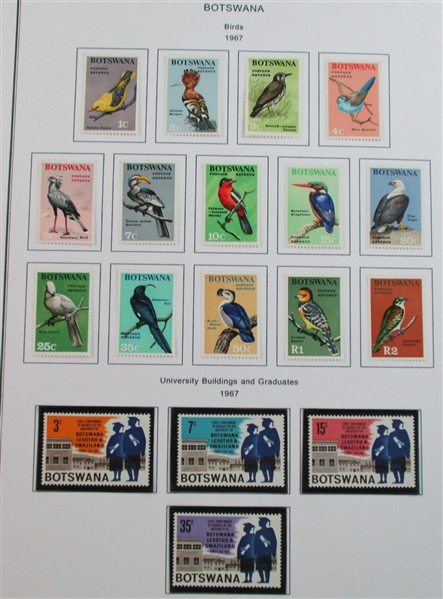 Botswana Mint/Used Collection on Homemade Pages (Est $50-80)