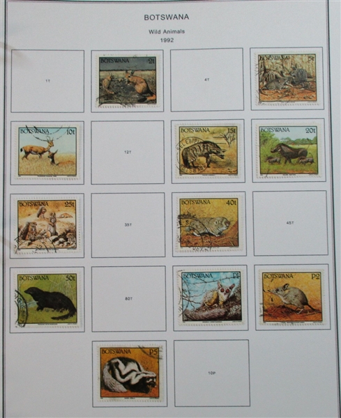 Botswana Mint/Used Collection on Homemade Pages (Est $50-80)
