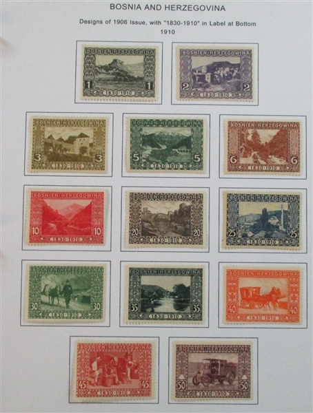 Bosnia & Herzegovina Mint/Used Collection to 1918 (Est $90-120)