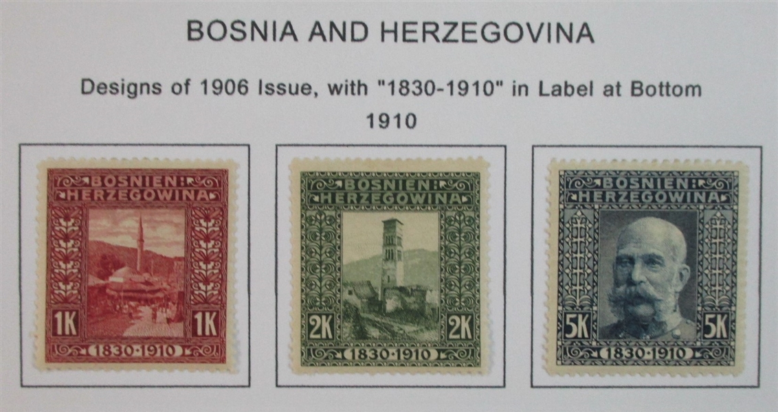 Bosnia & Herzegovina Mint/Used Collection to 1918 (Est $90-120)