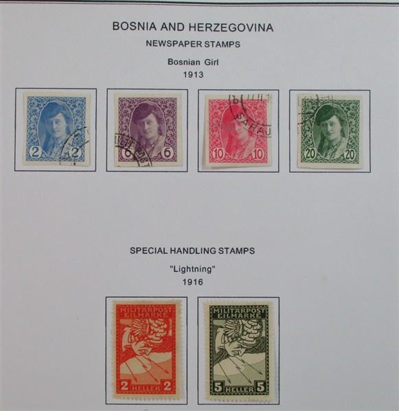 Bosnia & Herzegovina Mint/Used Collection to 1918 (Est $90-120)