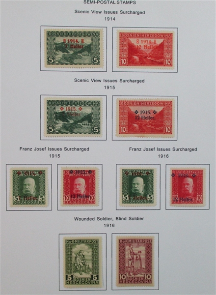 Bosnia & Herzegovina Mint/Used Collection to 1918 (Est $90-120)