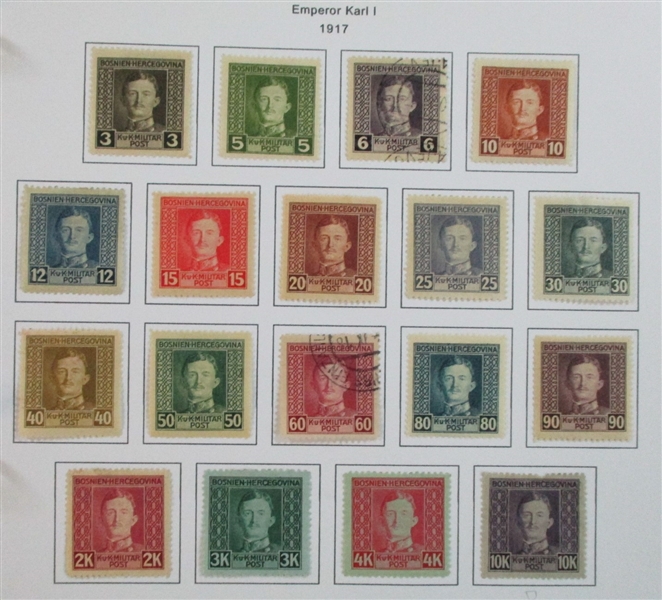 Bosnia & Herzegovina Mint/Used Collection to 1918 (Est $90-120)