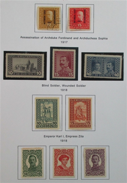 Bosnia & Herzegovina Mint/Used Collection to 1918 (Est $90-120)