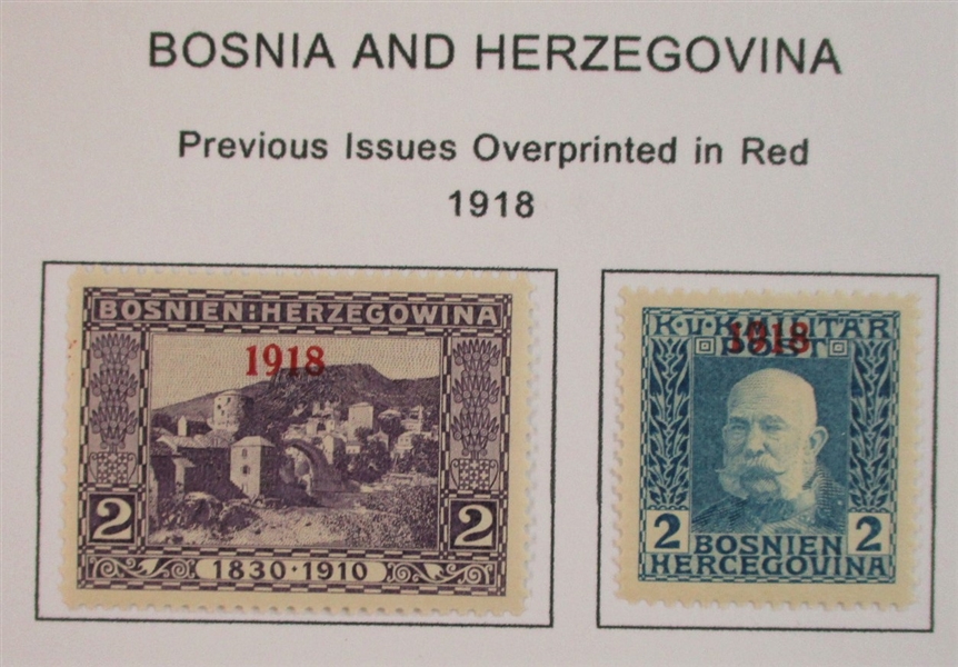 Bosnia & Herzegovina Mint/Used Collection to 1918 (Est $90-120)