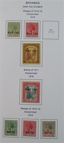 Bahamas Mint/Used Collection on Homemade Pages (Est $140-180)