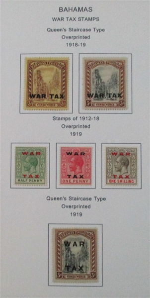 Bahamas Mint/Used Collection on Homemade Pages (Est $140-180)