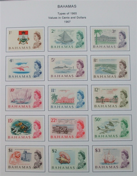 Bahamas Mint/Used Collection on Homemade Pages (Est $140-180)