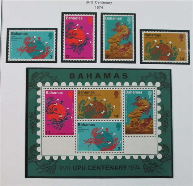 Bahamas Mint/Used Collection on Homemade Pages (Est $140-180)