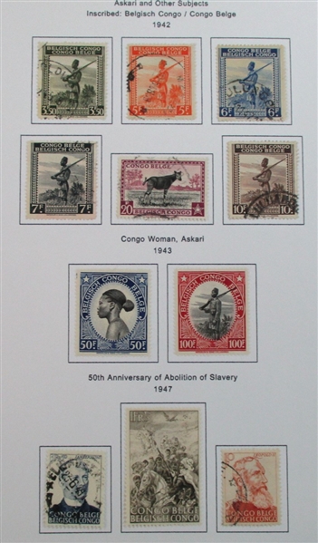 Belgian Colonies Mint/Used Collection on Homemade Pages (Est $150-200)
