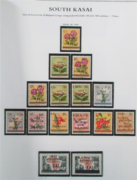 Belgian Colonies Mint/Used Collection on Homemade Pages (Est $150-200)