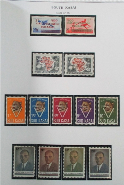 Belgian Colonies Mint/Used Collection on Homemade Pages (Est $150-200)