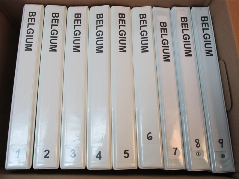 Belgium Large Mint/Used Collection on Homemade Pages to 1990's (Est $750-950)