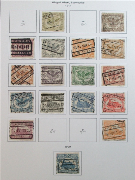 Belgium Large Mint/Used Collection on Homemade Pages to 1990's (Est $750-950)
