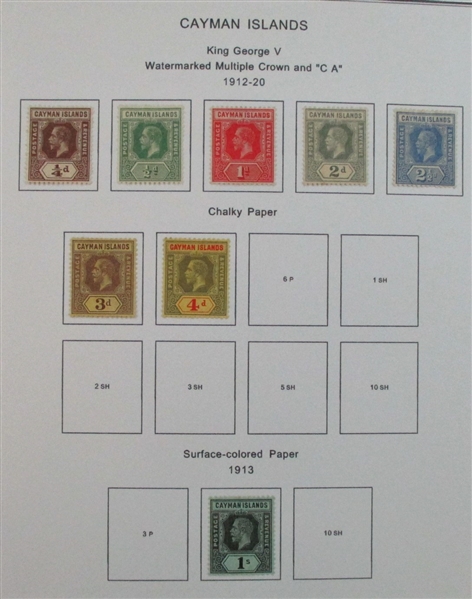 Cayman Islands Mint/Used Collection on Homemade Pages to 2000 (Est $200-300)